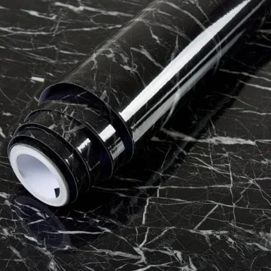 Marble Pattern Kitchen Oil Stickers Self Adhesive Waterproof Cabinet Stove Countertop Desktop Bathroom Renovation Wallpaper Home