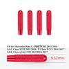 Red Alloy Bolt On Door Lock Knobs P Cover For Mercedes Benz C E W205 2016-19