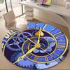 1PC Clockwork Mechanism Office Round Area Rug, Indoor Mat Suitable ForOffice, Under Office Chairs Bedroom Living Room Home Decor, Room Deco, D145