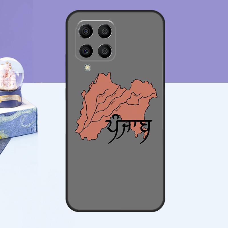 Punjab Map Outline Case For Samsung Galaxy M14 M54 M13 M23 M16 M11 M21 M31 M20 M34 M52 M32 M12 M36 M56 M15 M55