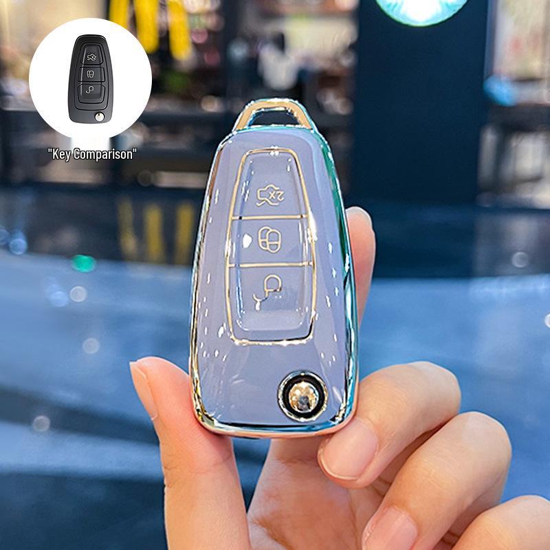 High-Grade Protective Key Shell for Ford Focus, Escort, and Kuga - Unisex