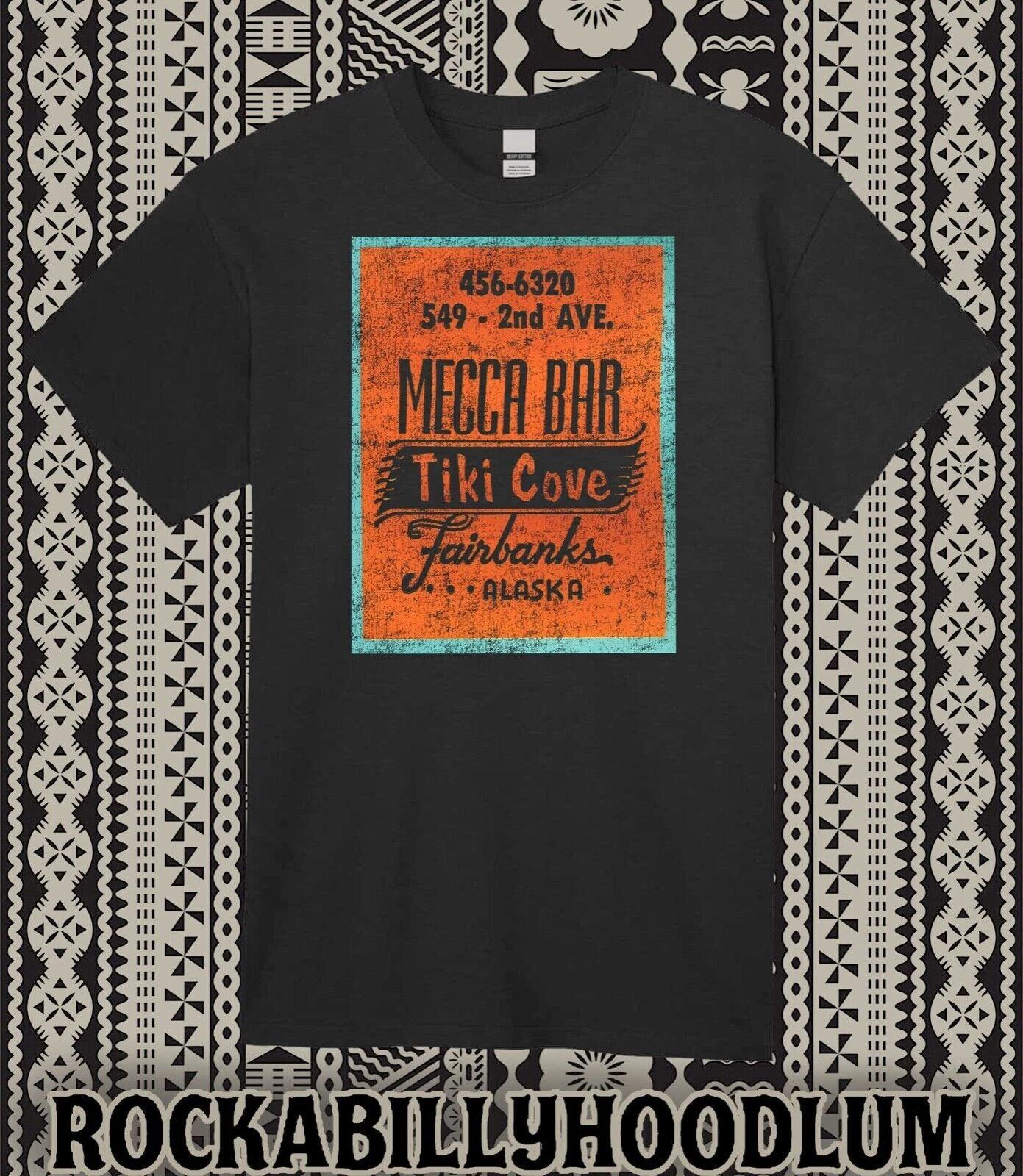 Retro Tiki Art Tee T Shirt Mug Tiki Mecca Bar Cove Fairbanks Alaska M