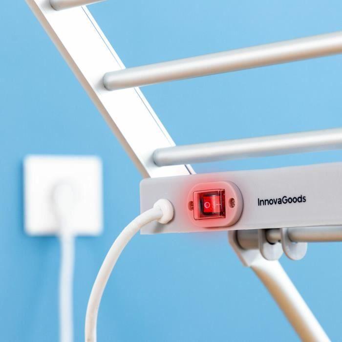 Etendoir Chauffant | Etendoir Linge Interieur Pliable à Ailes Drywing 20 Barres 230 W - InnovaGoods