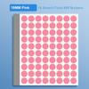 10Sheets Writable Material Dot Adhesive Stickers Self-Adhesive Round Classification Markers 19MM Tag Sticker Handwritten Labels