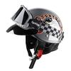 Cycking Japanese Vintage Half Helmet Open Motorcycle Helmet Scooter Skateboarding Unisex Common Muffler