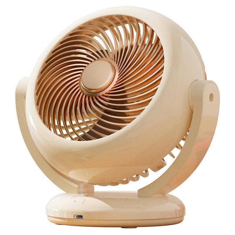 2025 New Shake Head Mini Fan Charging version with long battery life Portable small fan desktop USB desktop fan rechargeable