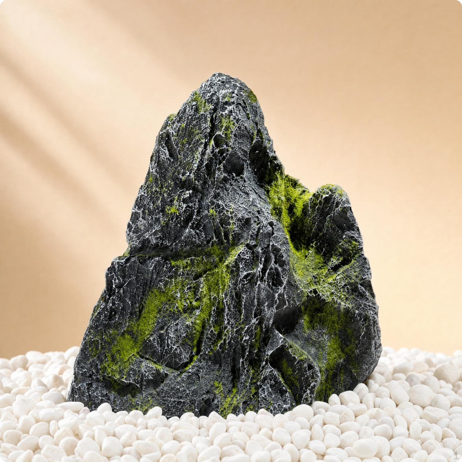 Realistic Rock Sculpture Textured Artificial with Lichen Irregular Faux Stone for