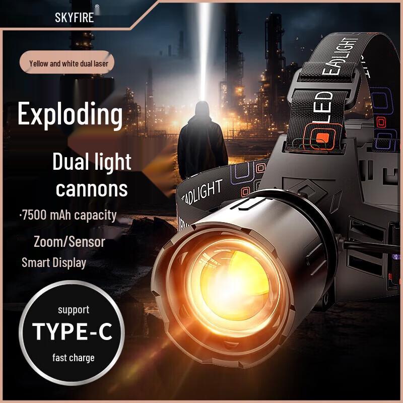 

Skyfire Rechargeable LED Headlamp