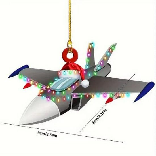 Firefighter Christmas Tree Acrylic Ornament: Commemorative Hanging Decoration Gift