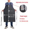 Men's Waterproof & Oil-Proof Leather Apron - Durable, Wear-Resistant, Long-Style for Cooking & Household Tasks