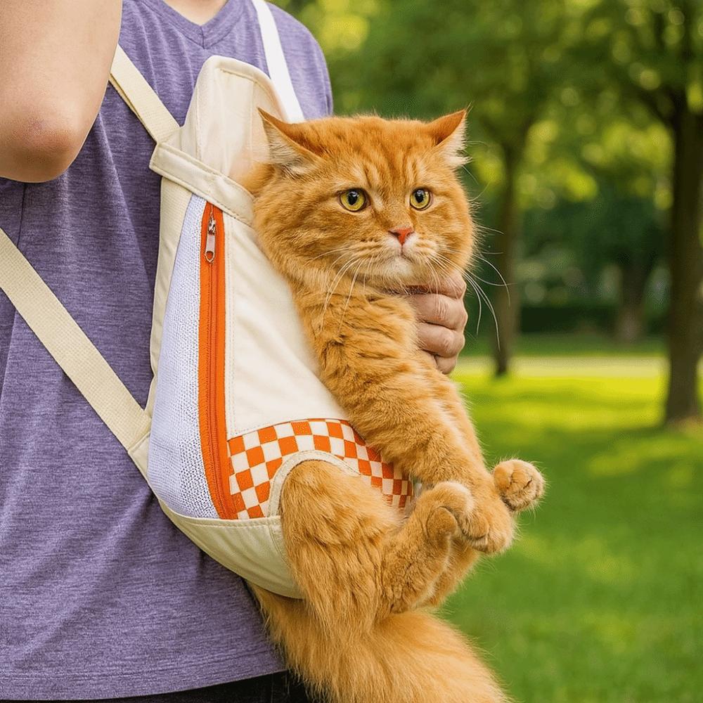 Adjustable Straps Pet Chest Bag Comfortable Cat Outgoing Bag Portable Pet Backpack  Camping
