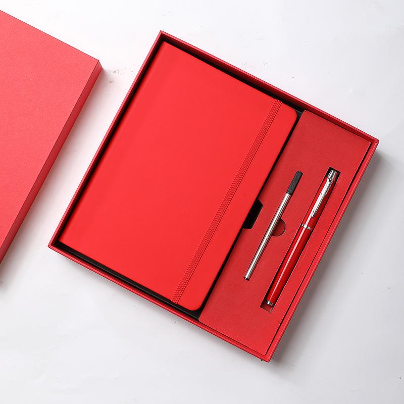 Custom Business Leather Notebook & Diary Gift Set with Logo