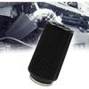 RYANSTAR Universal Clamp-On Air Filter Three Different Size 3In 3.5In 4 In High Flow Round Tapered Cone Closed-Top Cool Air Filter Cleaner Fit Compat
