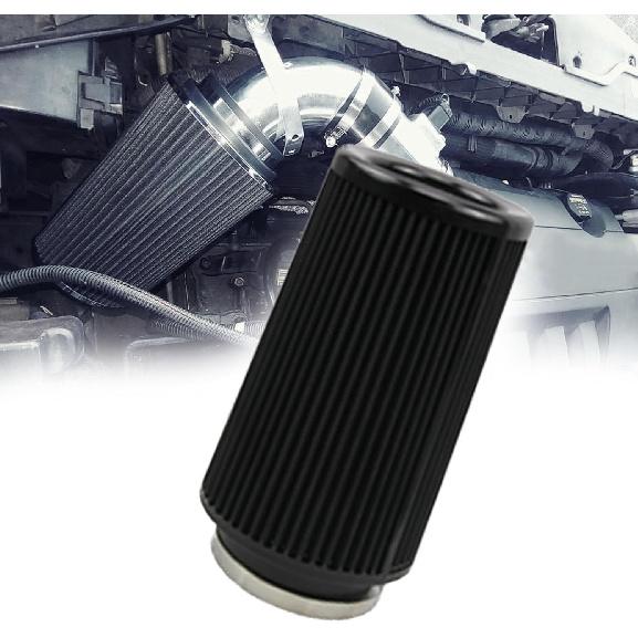 RYANSTAR Universal Clamp-On Air Filter Three Different Size 3In 3.5In 4 In High Flow Round Tapered Cone Closed-Top Cool Air Filter Cleaner Fit Compat