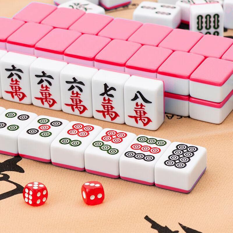 Premium Hand-Rubbed Imitation Jade Mahjong Tile Set