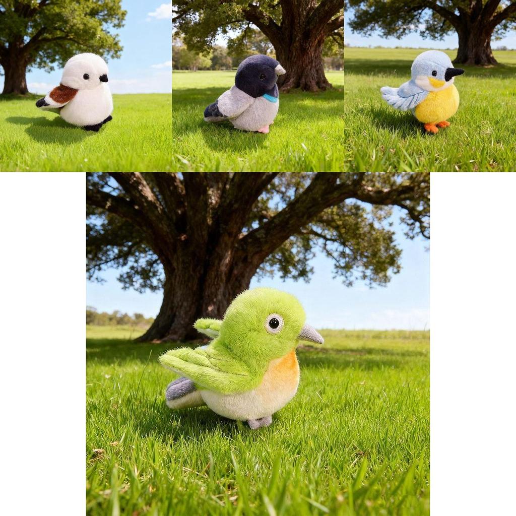 Pigeon And Sparrow Plush Toy With Sound For Kids Birthday Gift