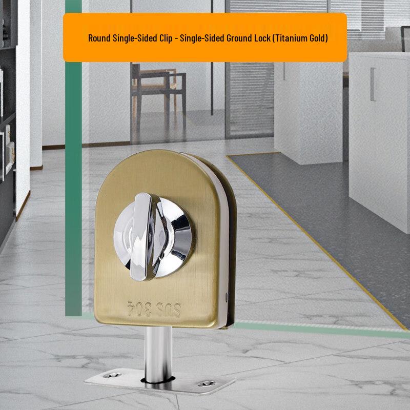 

Jundingying 706 Titanium Alloy Glass Door Lock