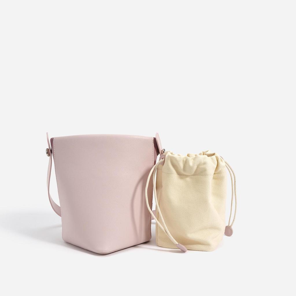 Soft Cowhide Shoulder Bag - Spring/Summer 2025 Minimalist Underarm Bucket Bag for Women