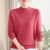 Women's Winter Velvet High-Neck Top: Fashionable Clothing for Middle-Aged Women (40-60 Years)