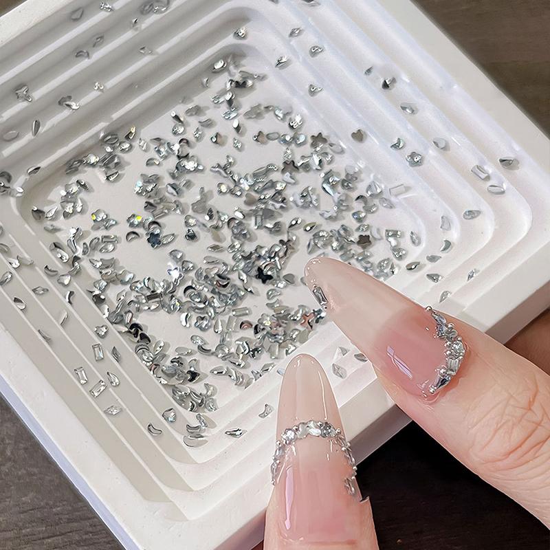 

1440 шт. Разноформенные смешанные смоляные шармы для ногтей, блестящие плоские стразы, самоцветы, украшения для нейл-арта своими руками