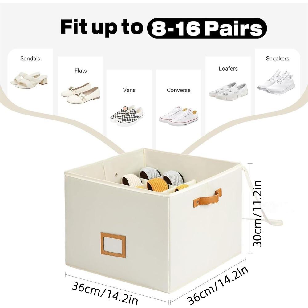 

Multi-function Shoe Organizer Foldable Shoe Rack New Shoe Storage Box бежевый