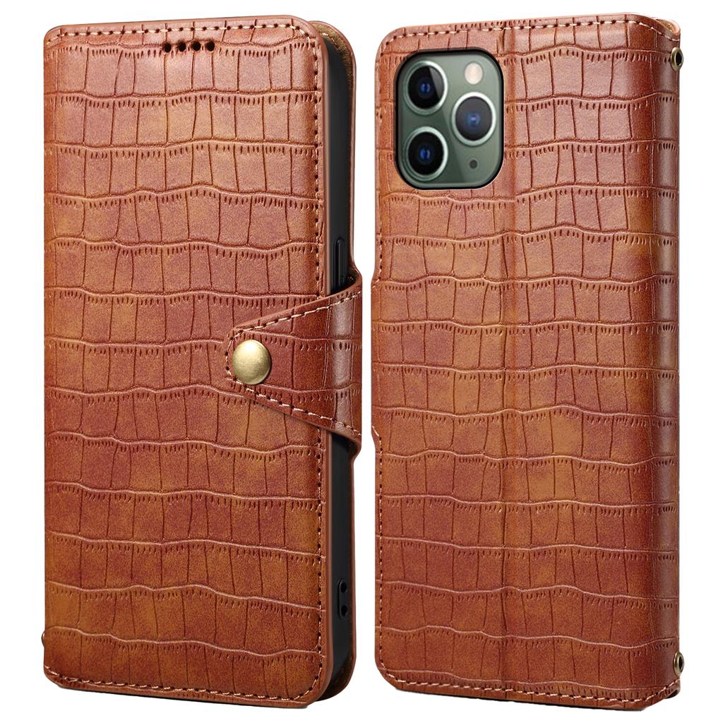 Leather Case for iPhone 12/12 Pro Crocodile Texture Wallet Shockproof Phone Cover