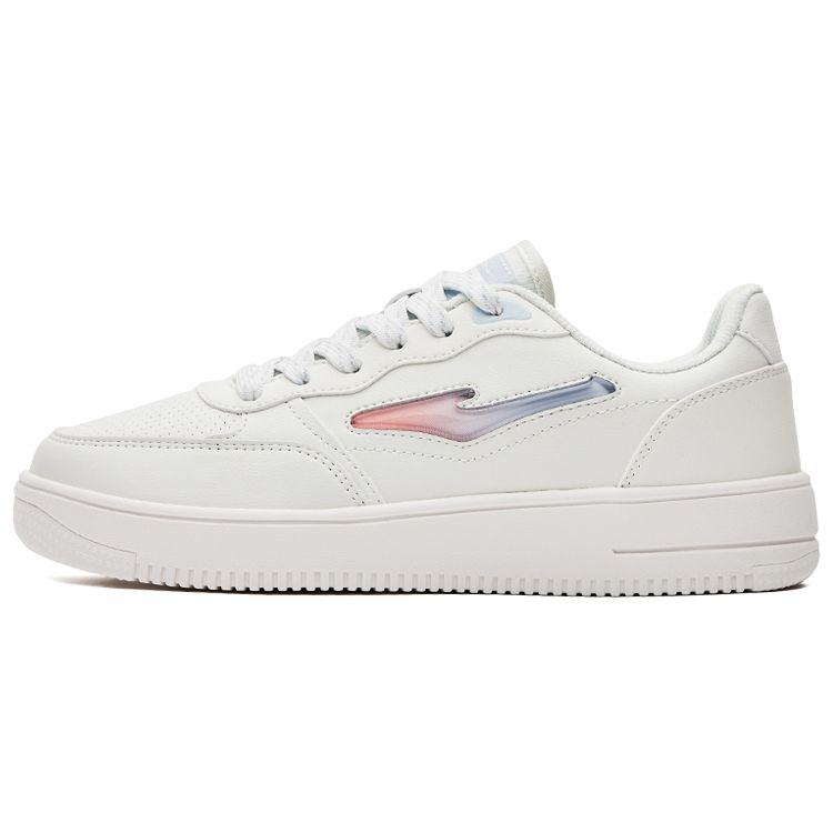 Hongxing Erke Rose Durable Lightweight Non-Slip Low-Top Skate Shoes Women sneakers White 52122201021-001