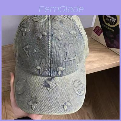 Denim Baseballkappe Mit Buchstabenaufdruck Und Verstellbarer Passform Für Lässige Männer Frauen
