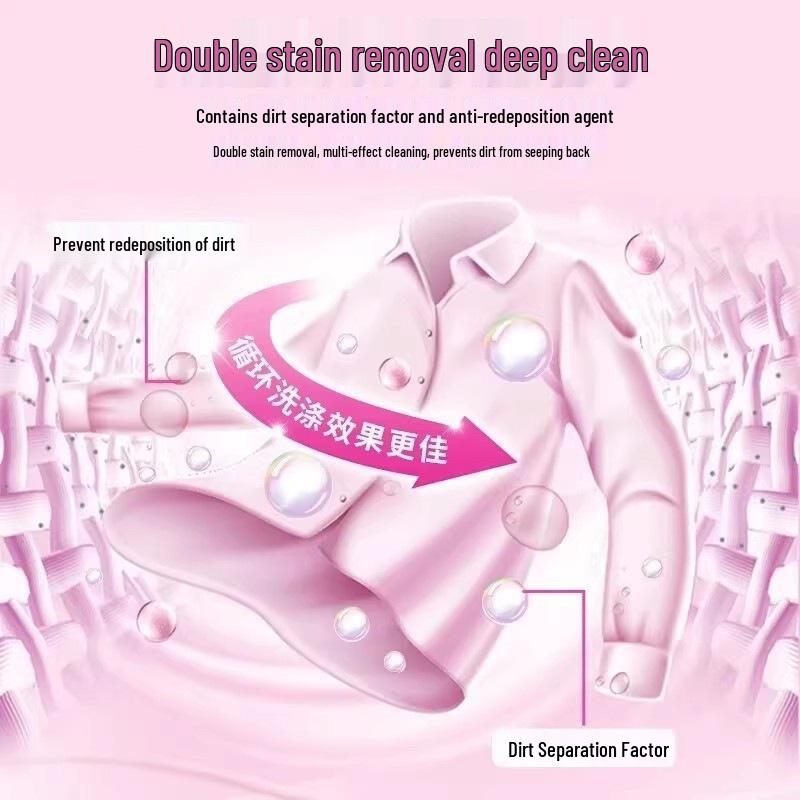 Lavender Laundry Detergent: Large Bag, Color Protection, Deep Cleaning, Low Foam, Easy Rinse, Home Use