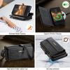 For Samsung Galaxy S23 FE Case CASEME C39 RFID Blocking Zipper Wallet Stand Leather Cover with Strap