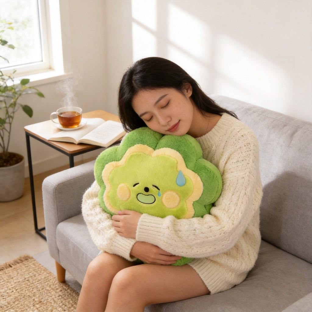 Creative Cute Gourd Plush Pillow With Comforting Soft Toy For Home And Office Decor