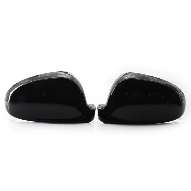 For VW Golf MK5 GTI Jetta 5 (Glossy Black ) carbon fiber Passat B6 B5.5 Side Wing Mirror Covers Caps Sharan Golf Plus EOS