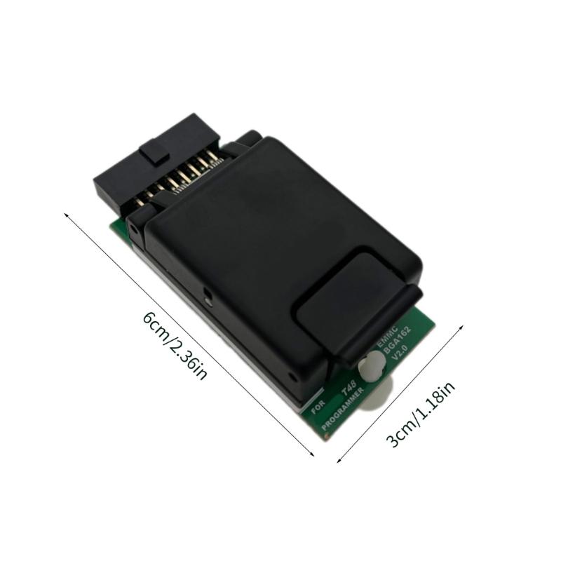 EMMC BGA162 Adapter Socket for T48 Programmer V2.0 Double Head Probe Socket Adapter For Circuit Programming Enthusiasts