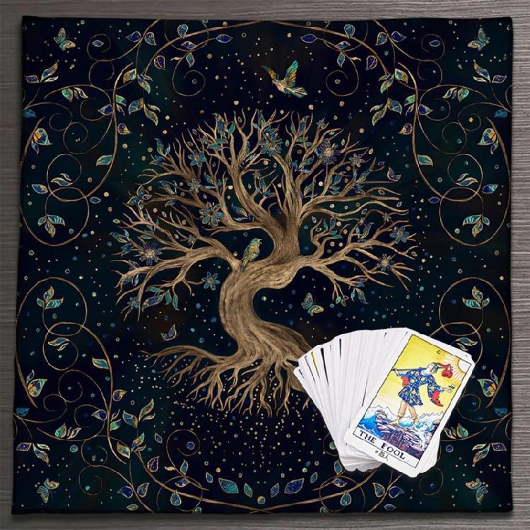 Telo per Tavolo Altaro Tarocchi Astrologici Tappetini per Giochi da Tavolo Tavola Altaro per Divinazioni