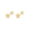 Minimalist Tiny Flower Stud Earrings For Women Summer Hypoallergenic Screw Back Dainty Elegant Jewelry