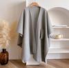 Faux Wool Shawl Wrap Unisex Cold Weather Essential Soft Warm Scarf Easy To Clean