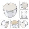 14in Marching Drum Stainless Steel & Maple Wood Body PVC Drumhead with Sticks Shoulder Strap Key for Student Professional Drummer