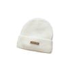 Korean Pearl Bow Wool Hat for Women Plus Velvet Thickened Warm Knitted Hat Letter Labeled Same Style for Men and Women