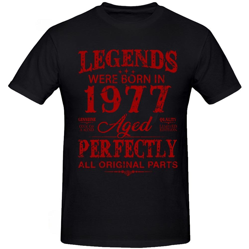 Vintage 1977 Funny 47 Years Old Men and Women 47th Birthday T Shirts Graphic Boyfriend Husband Streetwear Gifts Summer Tshirt