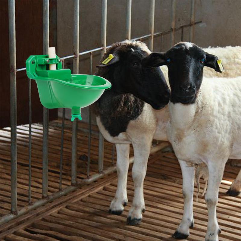 Livestock Sheep Goat Drinker Bowl With Valve Automatic Drinking Bowl Plastic Water Fountain Cattle Sheep Dog Feeding Equipment