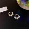 Cercei Huggie Earrings 13mm x 3.7mm for Women, Pearl Ear Hoops, Minimalist Fashion Jewelry, 925 Sterling Silver, Gift