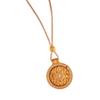 Rotatable Diamond-Inlaid Sand Gold Compass Pendant Necklace