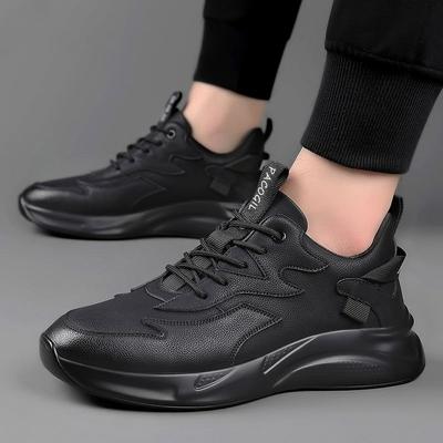 Autumn and Winter New Fashion Men's Shoes Versatile Casual Shoes Leather Shoes Single Cotton Piled Thickened Leather Shoes Cotton Shoes
