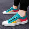 Fashion Summer and Autumn Breathable Mens Casual Shoes A Pedal Lazy Mens Casual Flats Men's Canvas Shoes