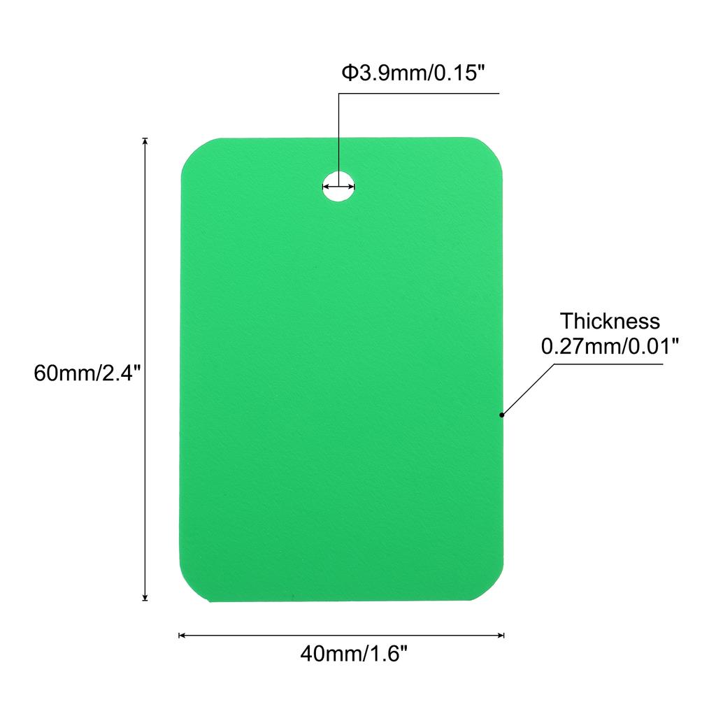 50pcs Waterproof Wires Plastic Shipping Tags 1.6x2.4 Inch for Product Identification Tags Valve Marking Outdoor Tagging
