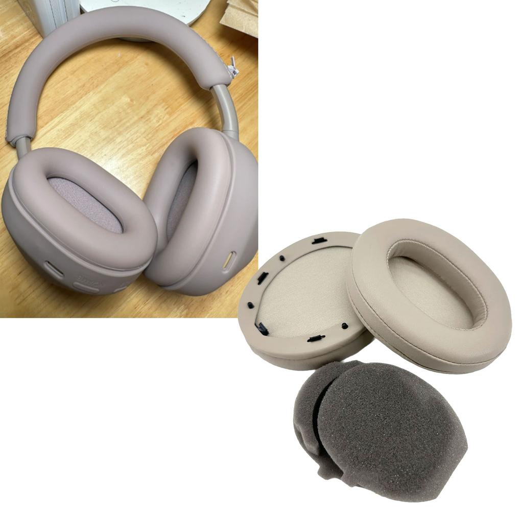 Soft Sheepskin Earpads Noise Reduction Ear Covers Ear Earmuff for WH-1000XM3 Headphones Enhances Auditory Comfort