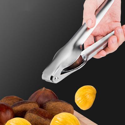 Kastanienöffner Edelstahl Kastanienschäler Kreuzklemme Schnellklemme Walnusszange Messer Schäler Walnusszange Küchenwerkzeuge