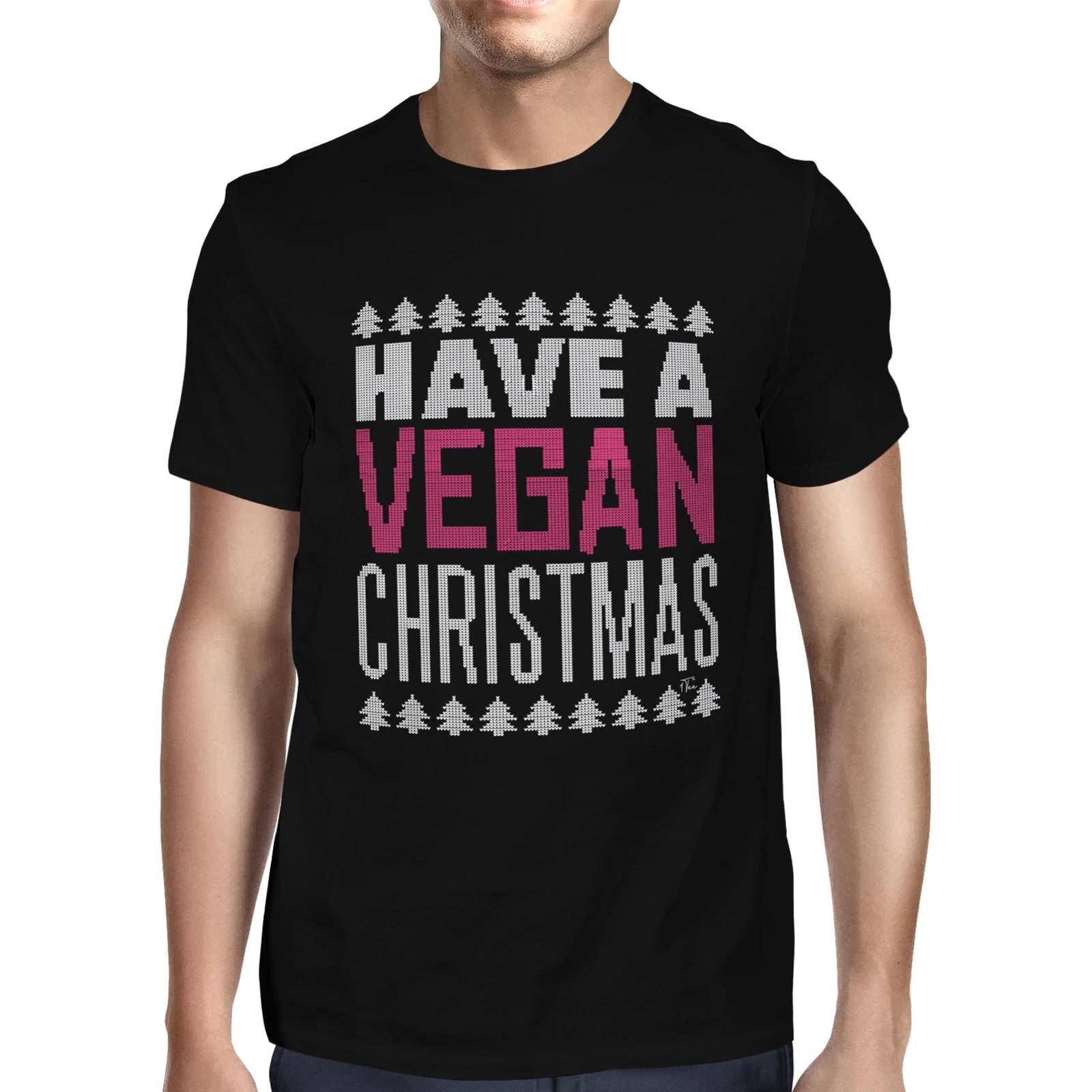 1Tee Mens Have a Vegan Christmas T-Shirt XXXL