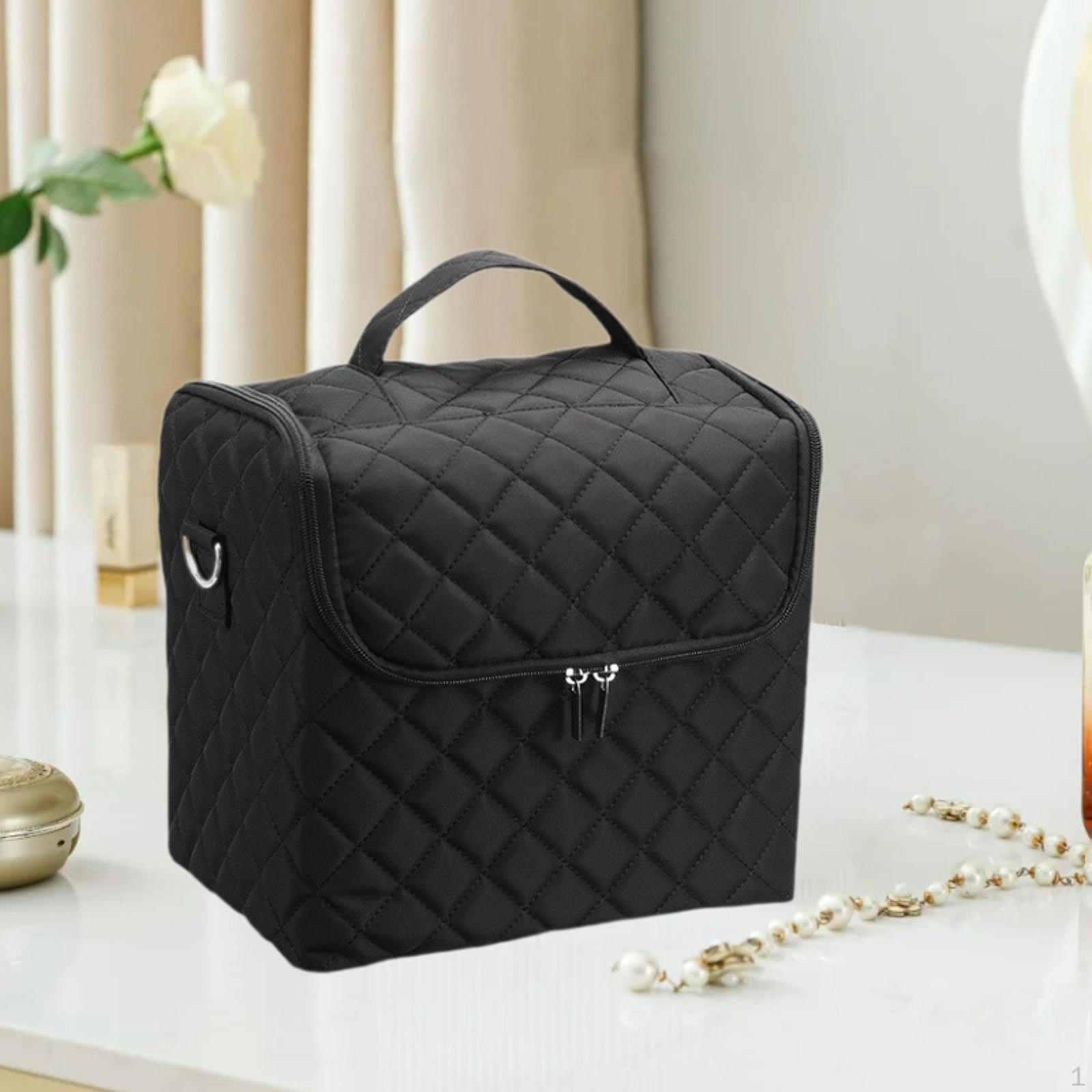 

Дорожная косметичка, косметичка, многоцелевой многослойный органайзер Matte Black