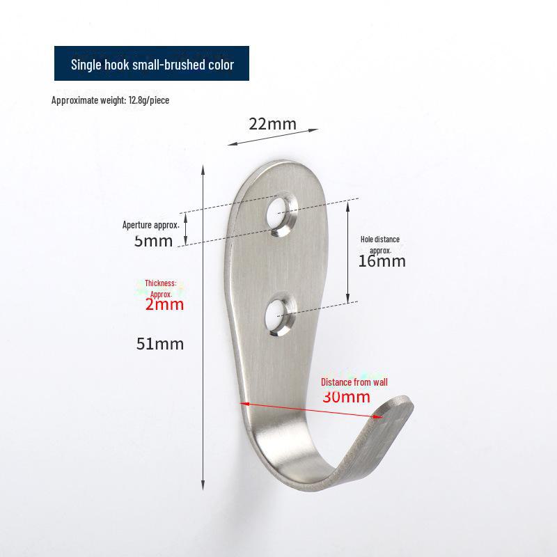 

Черный крючок для одежды из нержавеющей стали для использования дома и в гостиницах